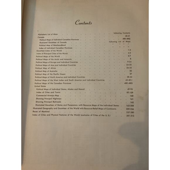 1954 Hammond's Standard World Atlas - Picture 11 of 15